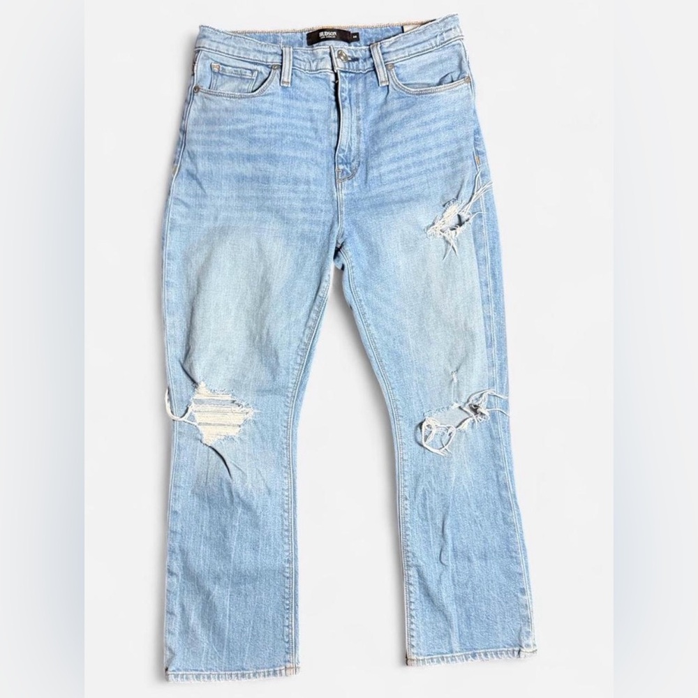 Hudson Holly High Rise Bootcut Distressed Jeans size 28